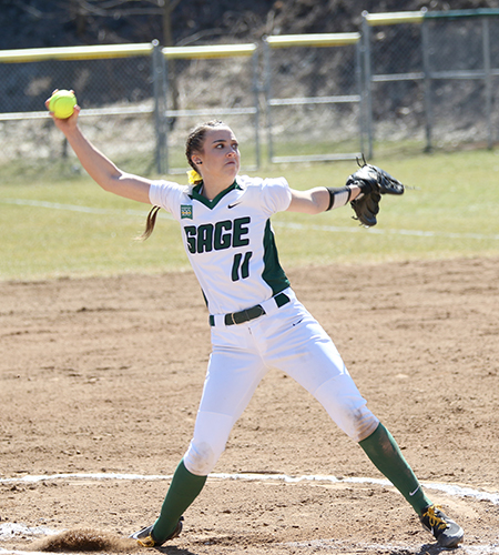 Sage Softball Shuts Out Panthers in Doubleheader