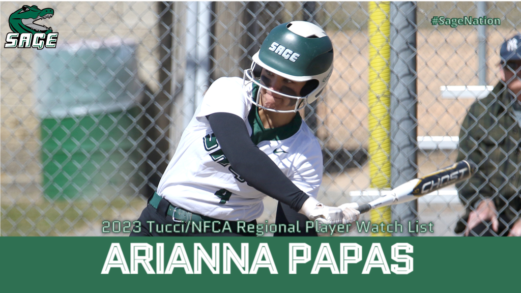RSC's Arianna Papas named to 2023 Tucci/NFCA Regional Player Watch List