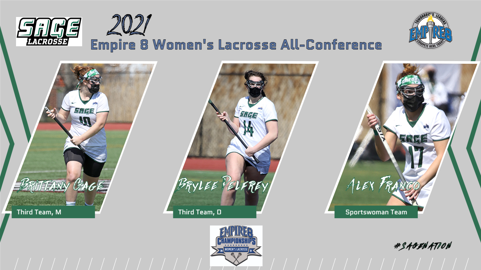 Three RSC Women's Lacrosse Players Honored by Empire 8