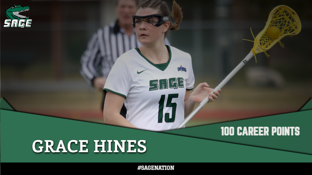 Hines tallies 100th career point as Women's Lacrosse Tops Alfred,18-11